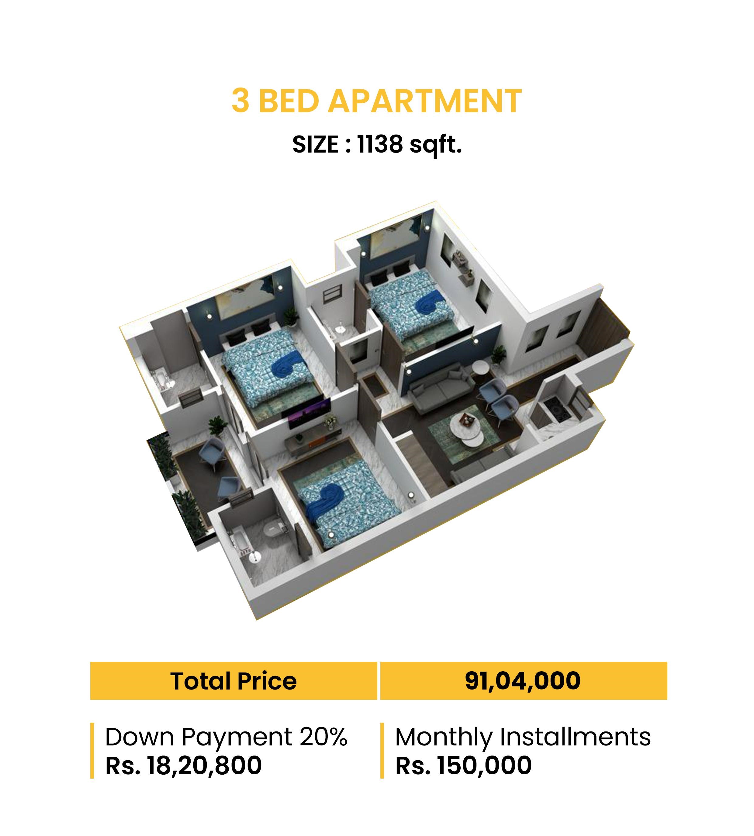 3 Bedroom Apartment